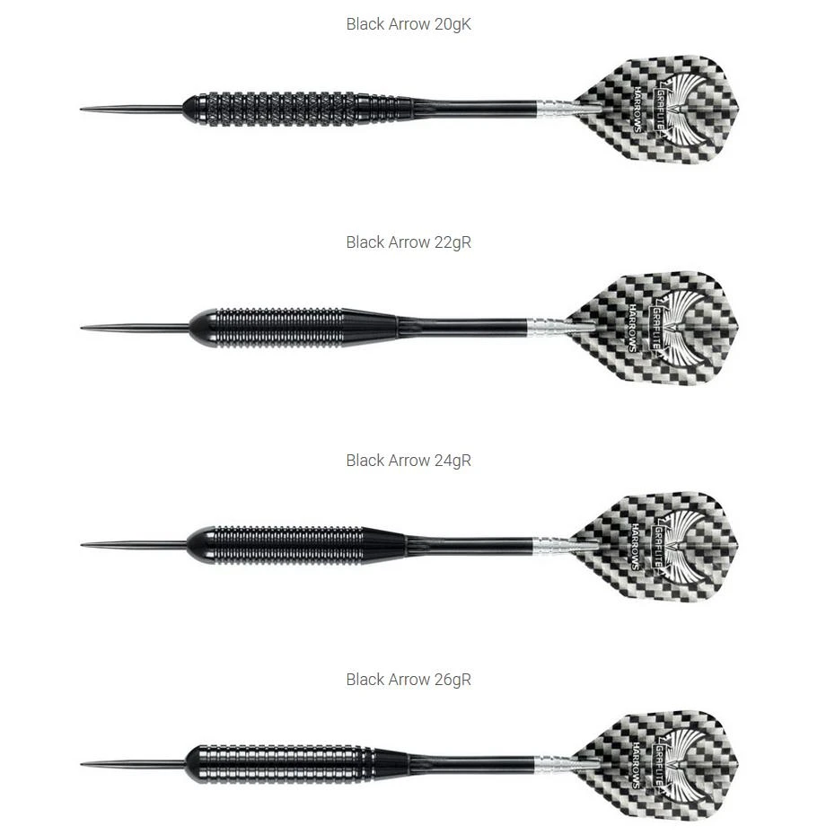 Harrows Darts Juodas ARROW 5314 3x25gK