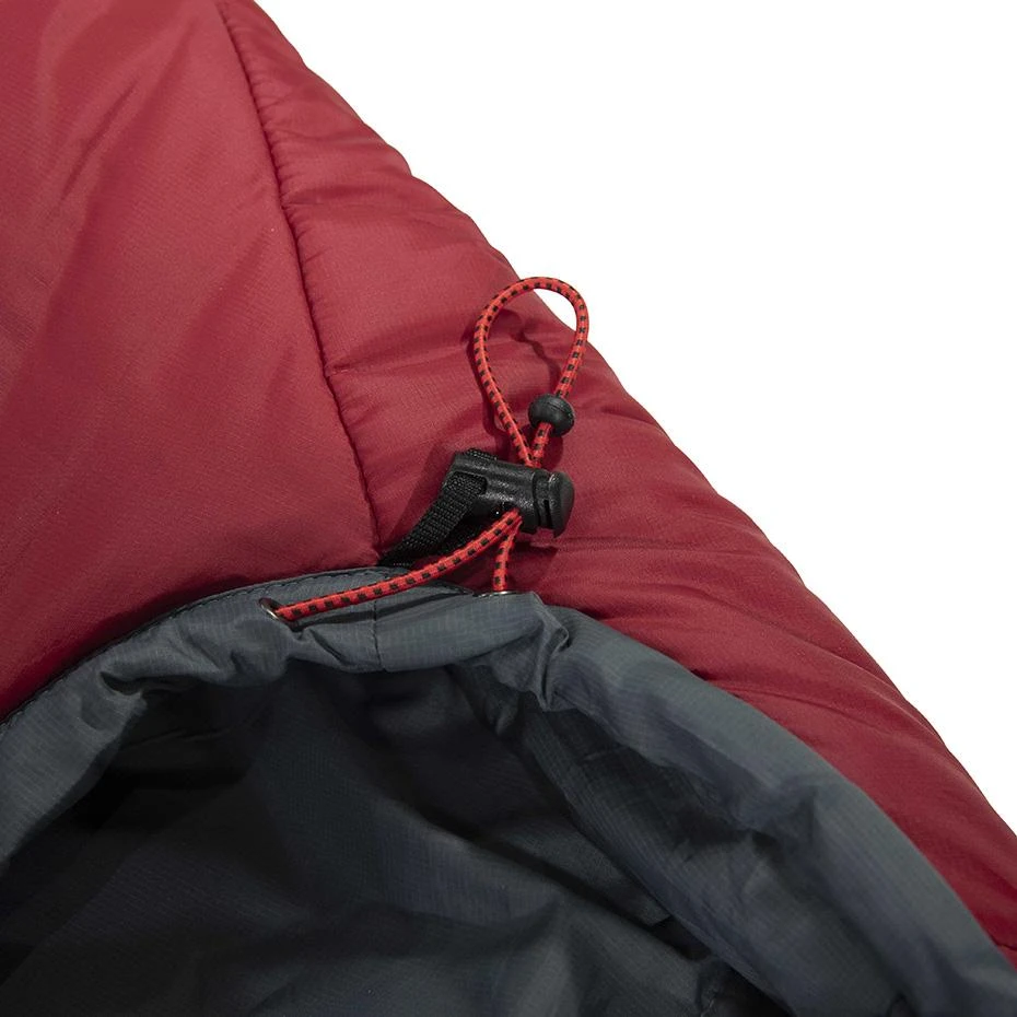 High Peak Hyperion 1M miegmaišis 210x80x50 cm melsvai pilkas / bordo (23363)