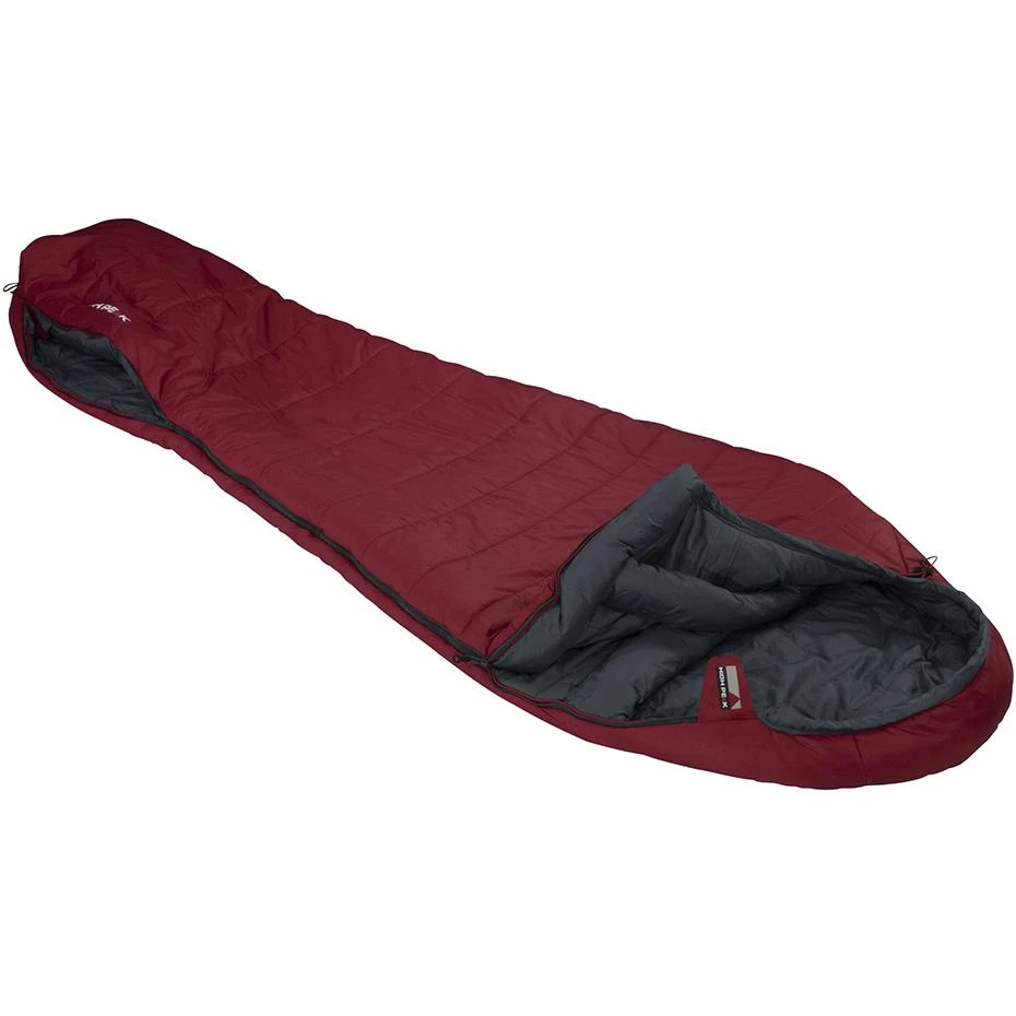 High Peak Hyperion 1M miegmaišis 210x80x50 cm melsvai pilkas / bordo (23363)