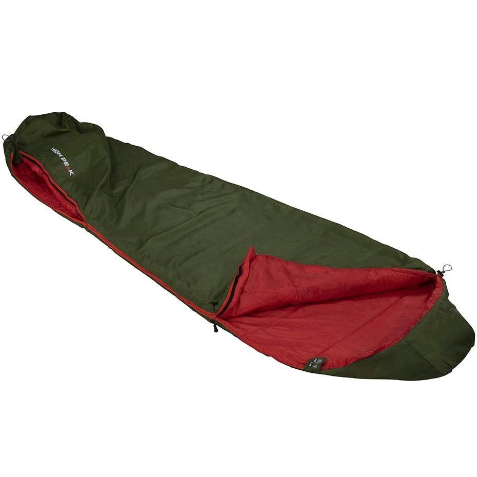 Miegmaišis High Peak Lite 800 210x75x50 cm Žaliai Raudonas 23260