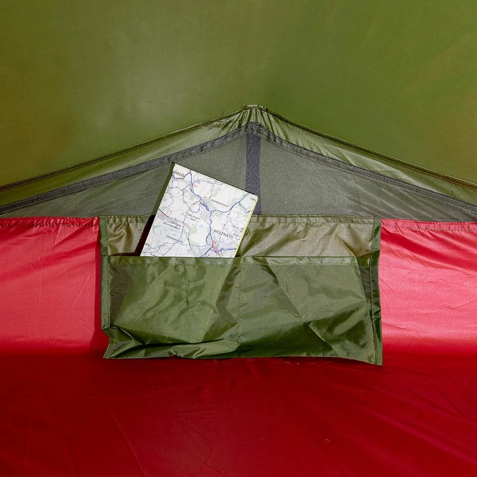 Palapinė High Peak Siskin 2.0 LW zielono-raudona 10330