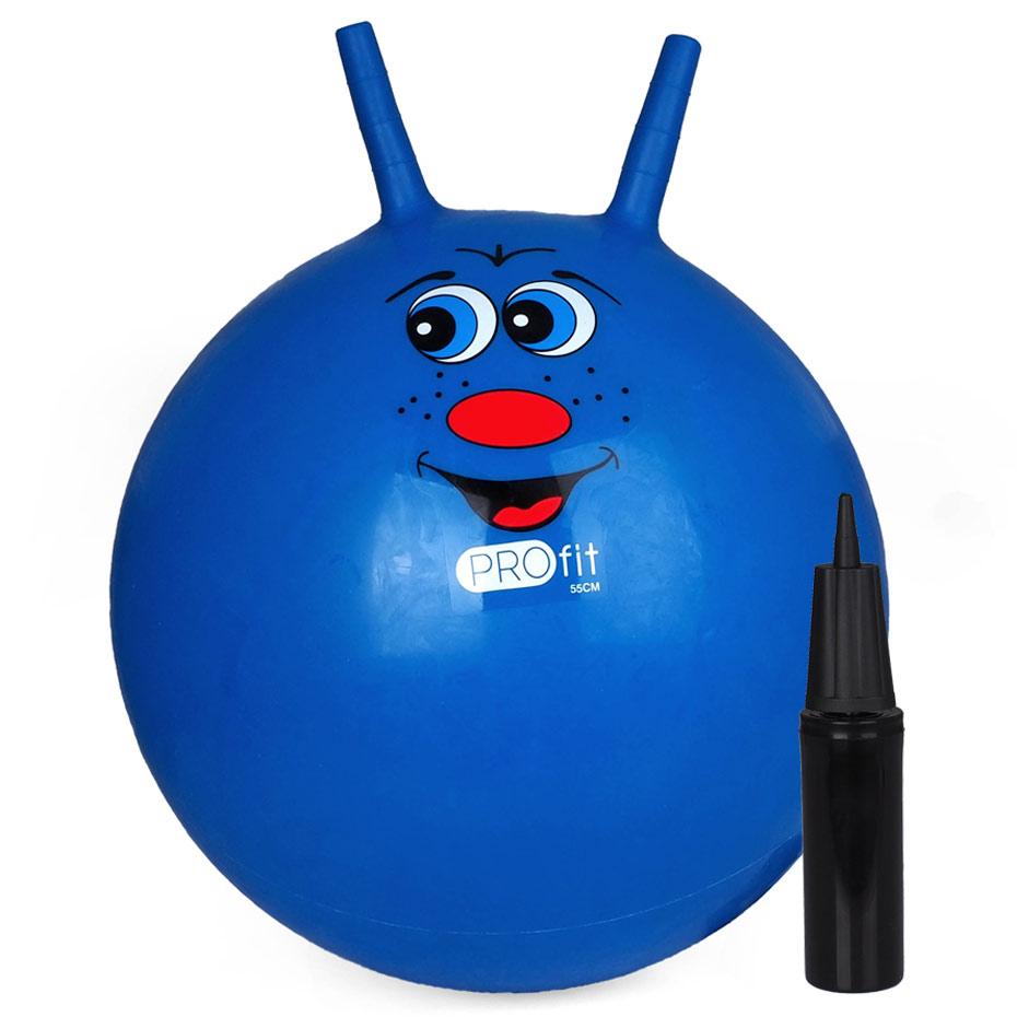 Šokinėjimo kamuolys Profit 55 cm mėlynas DK 2103