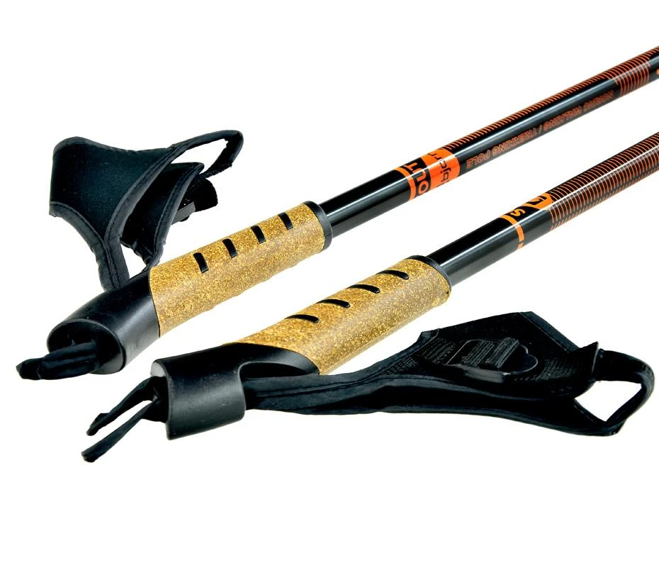 Šiaurietiško ėjimo lazdos Nordic Walking Scout Bjorn oranžinės 3 dalių
