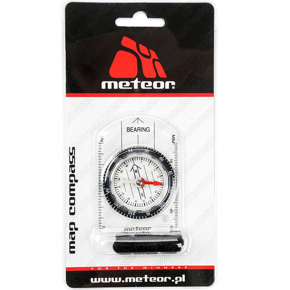 Meteor mažas kompasas su liniuote