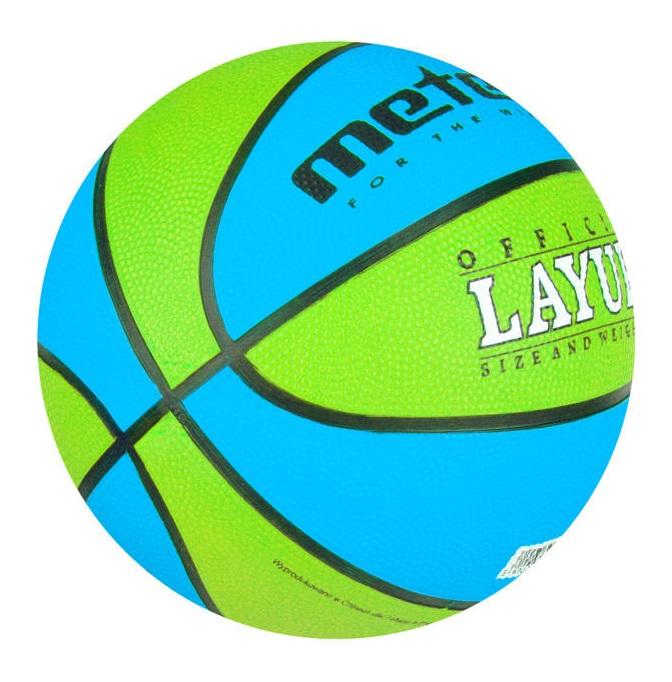 Krepšinio Kamuolys METEOR LAYUP #3 Mėlyna-Žalia