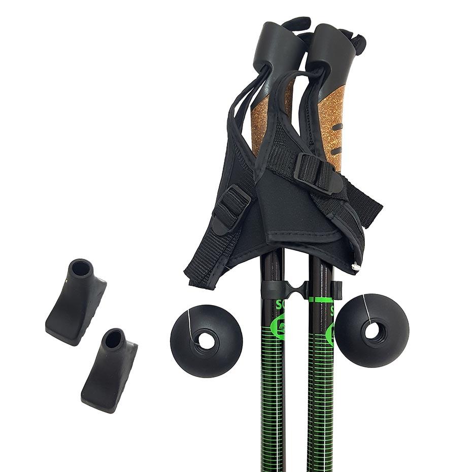 Lazdos NORDIC WALKING SCOUT BJORN žalios