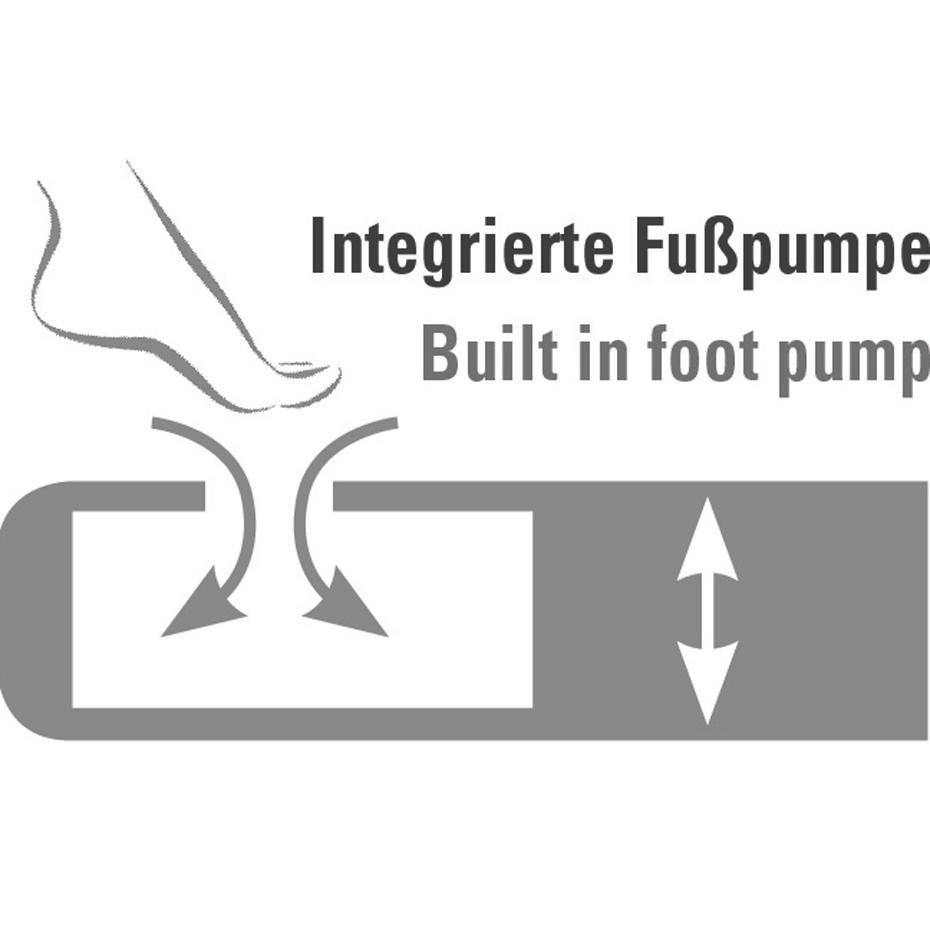 Veliūrinis čiužinys High Peak Double Comfort Plus, pilkas-mėlynas-juodas, 40025