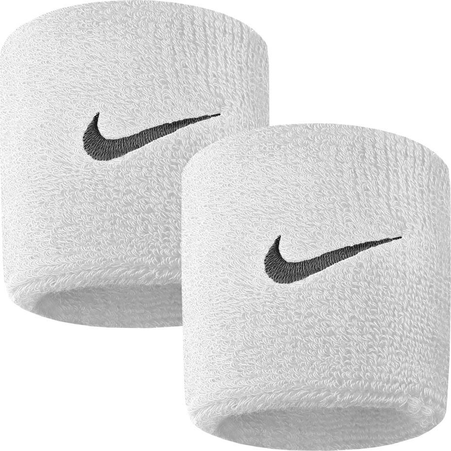 Nike Football Riešinės sportui Nike Swoosh baltos 2vnt. NN04101