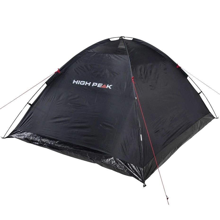 Keturių asmenų juoda palapinė High Peak Monodome XL