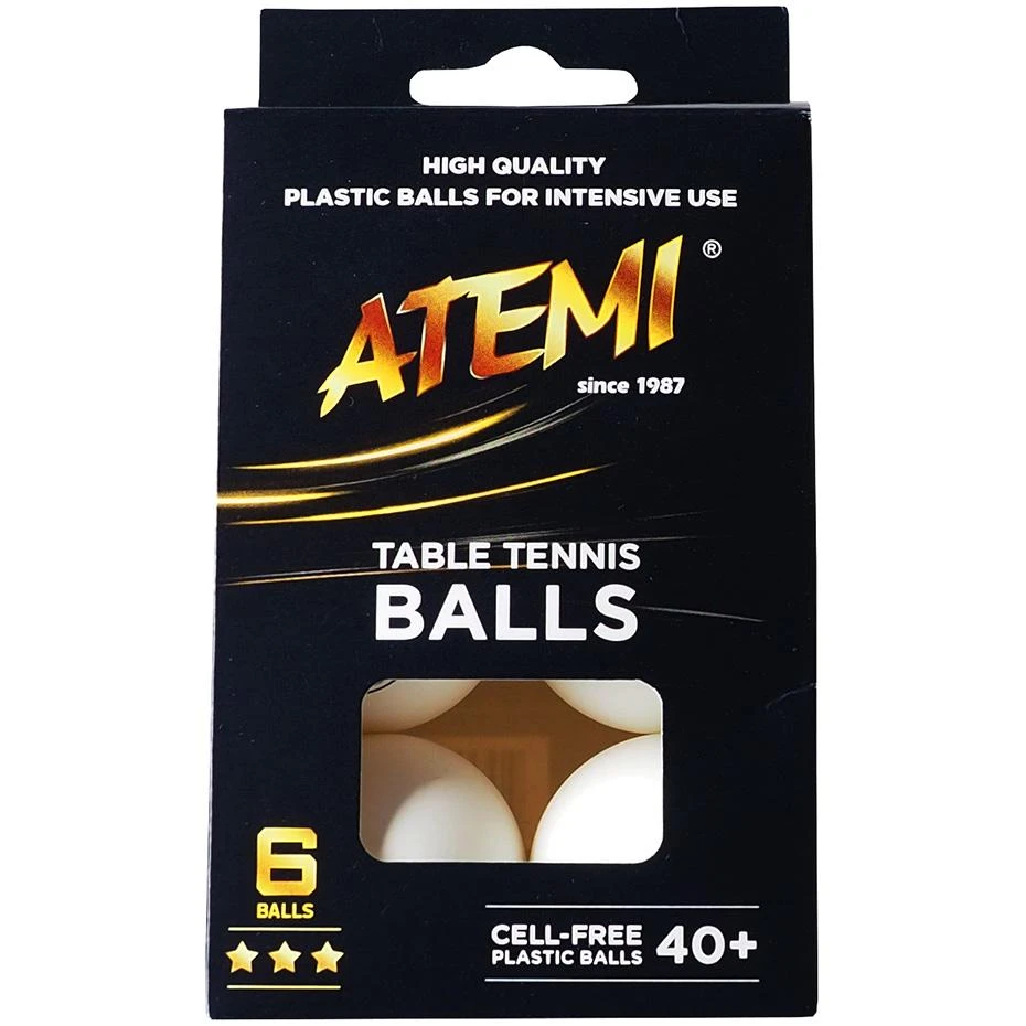 Stalo Teniso Kamuoliukai ATEMI 40+ 3* 6vnt