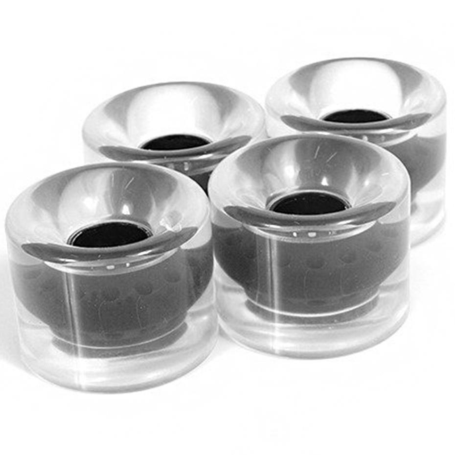 Plastikiniai SMJ ratukai riedlentėms 59x46mm /4vnt./ juodi/ skaidrūs