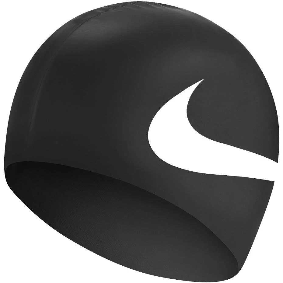 Nike Os Big Swoosh plaukimo kepuraitė juoda NESS8163-001