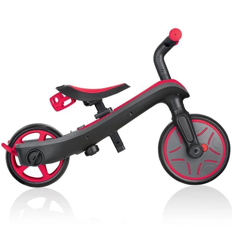 Daugiafunkcinis triratukas Globber Explorer Trike 4in1, raudonas, 632-102