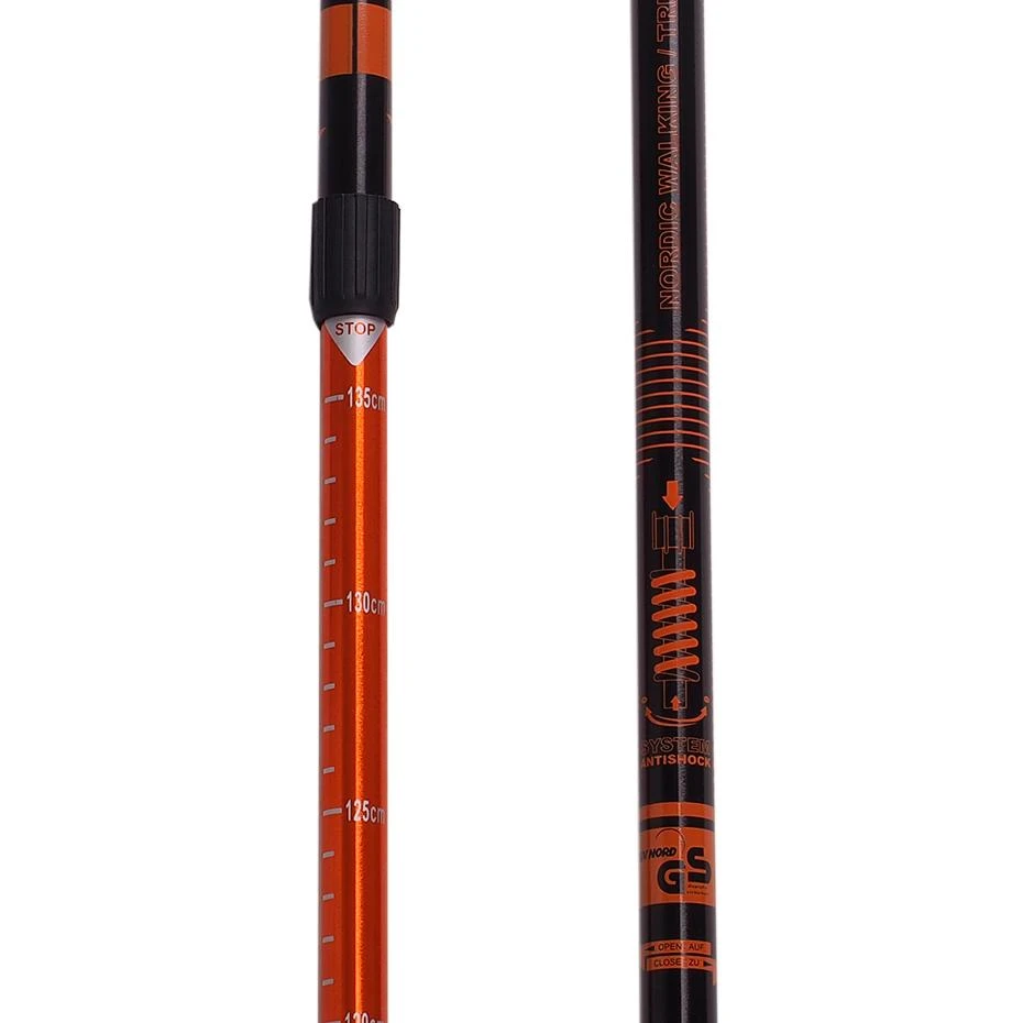 Šiaurietiško ėjimo lazdos Nordic Walking Scout Bjorn oranžinės 3 dalių
