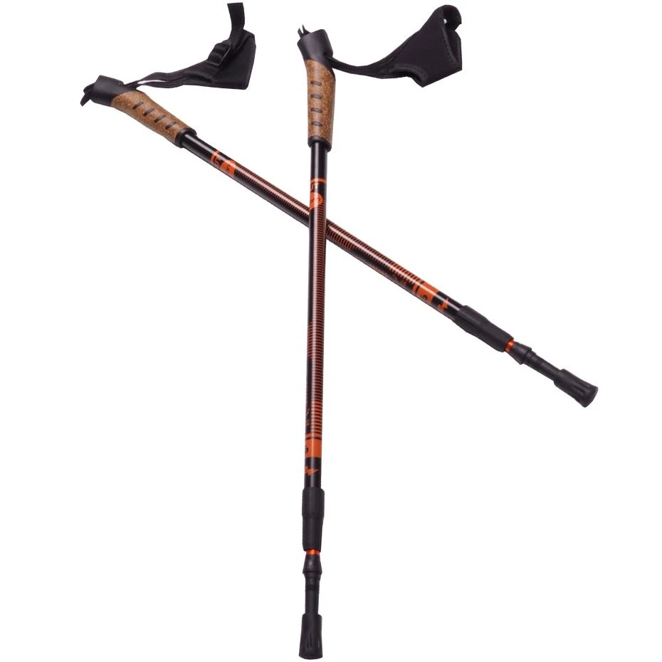 Šiaurietiško ėjimo lazdos Nordic Walking Scout Bjorn oranžinės 3 dalių