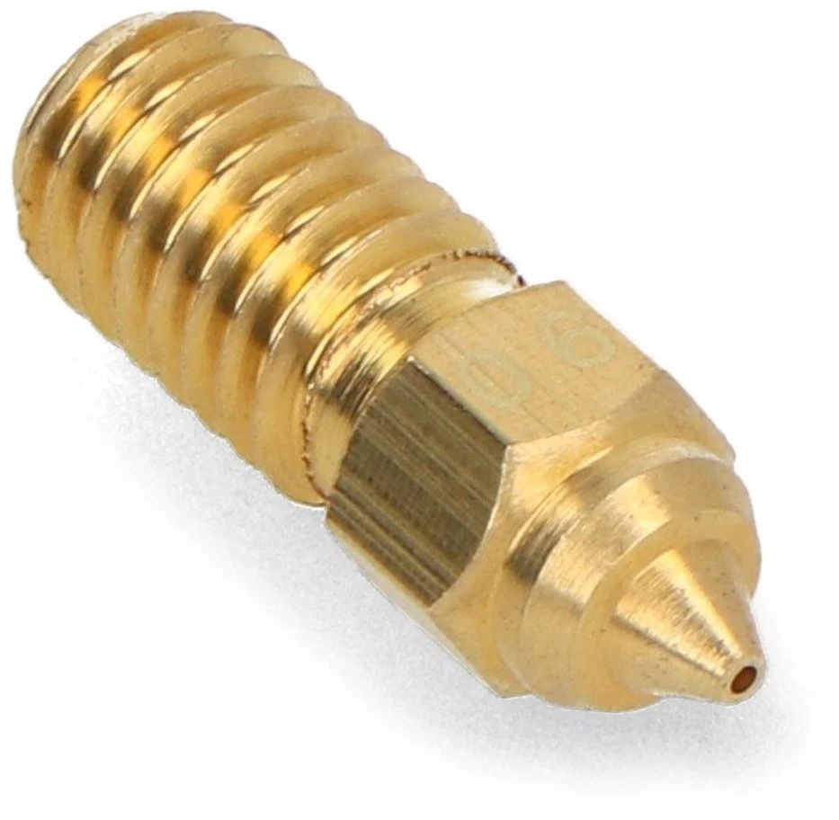 0.6 mm antgalis Elegoo Neptune 4/4 Pro 3D spausdintuvams - 1.75 mm filamentas - žalvaris