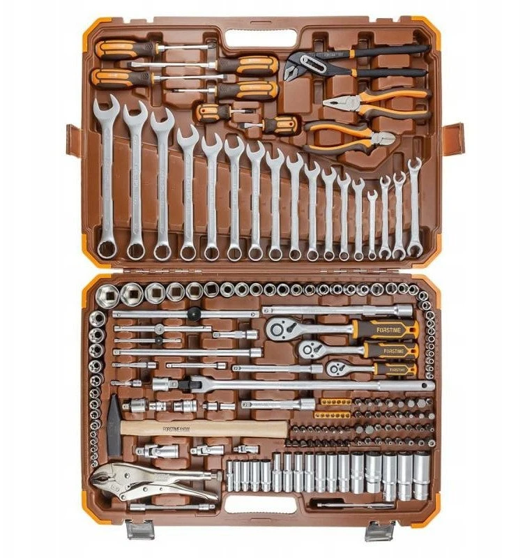 Įrankių rinkinys Įrankių rinkinys 1/4", 3/8" i 1/2" 180el. (6-kątnych) (4-32mm)