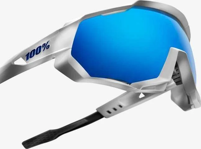 Blue Mėlyna 100% 100% SPEEDTRAP Matte Baltas akiniai - HiPER Mėlyna Multilayer Mirror Lens (Lenses Mėlyna Multilayer Multilayers LT 13% + Clear Lenses LT 93%) (NAUJIENA 2021)