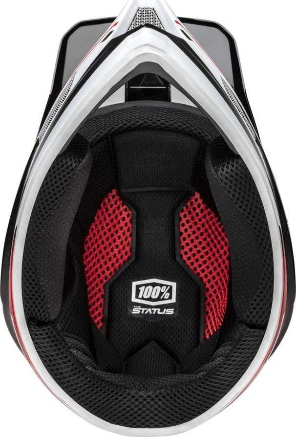 100 Percent 100% Kask uždaras STATUS DH/BMX šalmas Hellfire rožinis. XL (61-62 cm)
