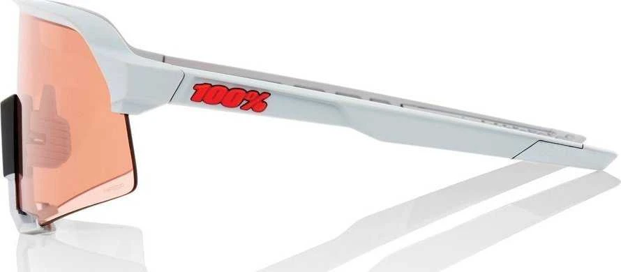 100% Akiniai 100% S3 Soft Tact Stone Pilkas - HiPER Coral Lens (Coral Lenses LT 52% + Clear Lenses LT 93%)
