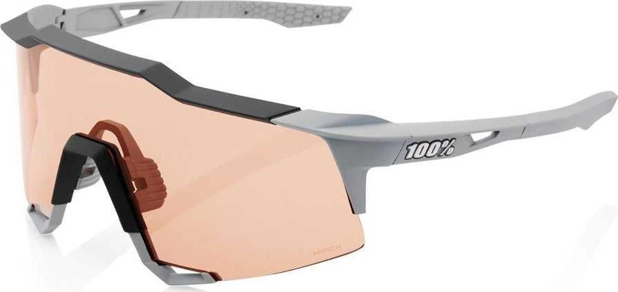 100% Akiniai 100% SPEEDCRAFT Soft Tact Stone Pilkas - HiPER Coral lęšiai (Koraliniai lęšiai LT 52% + permatomi lęšiai LT 93%)