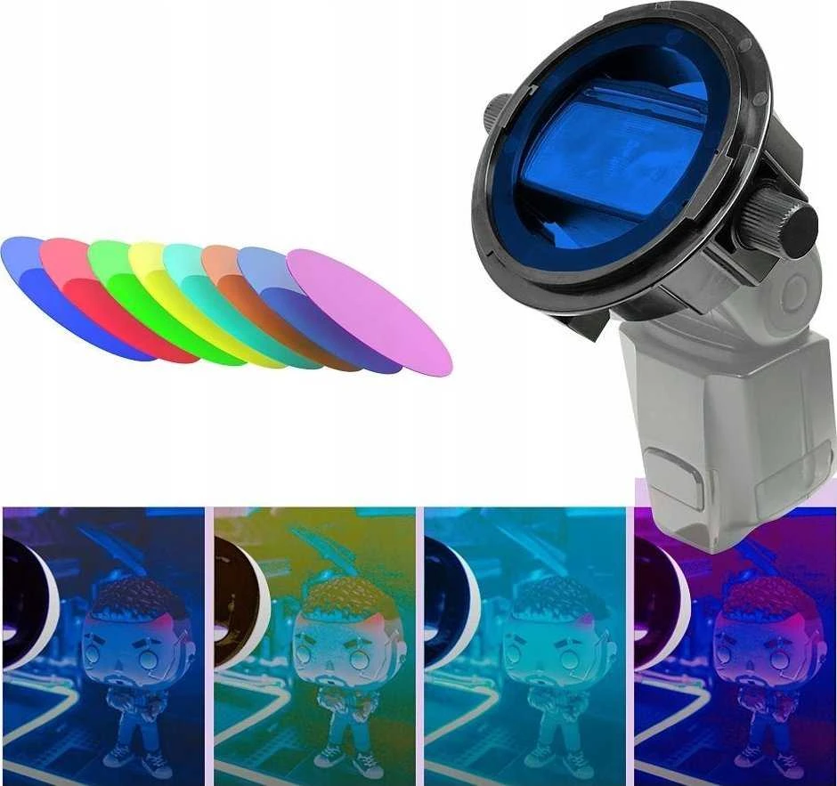 LensGo difuzorių rinkinys 12 viename, difuzorius, filtrai blykstės lambai / Lensgo D235