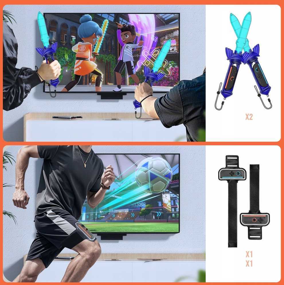 12in1 priedų rankenų rinkinys, sportinis golfas, tenisas, „Zelda“, skirtas „Nintendo Switch 2“ / „NSW 2“ / „JYS-2277“