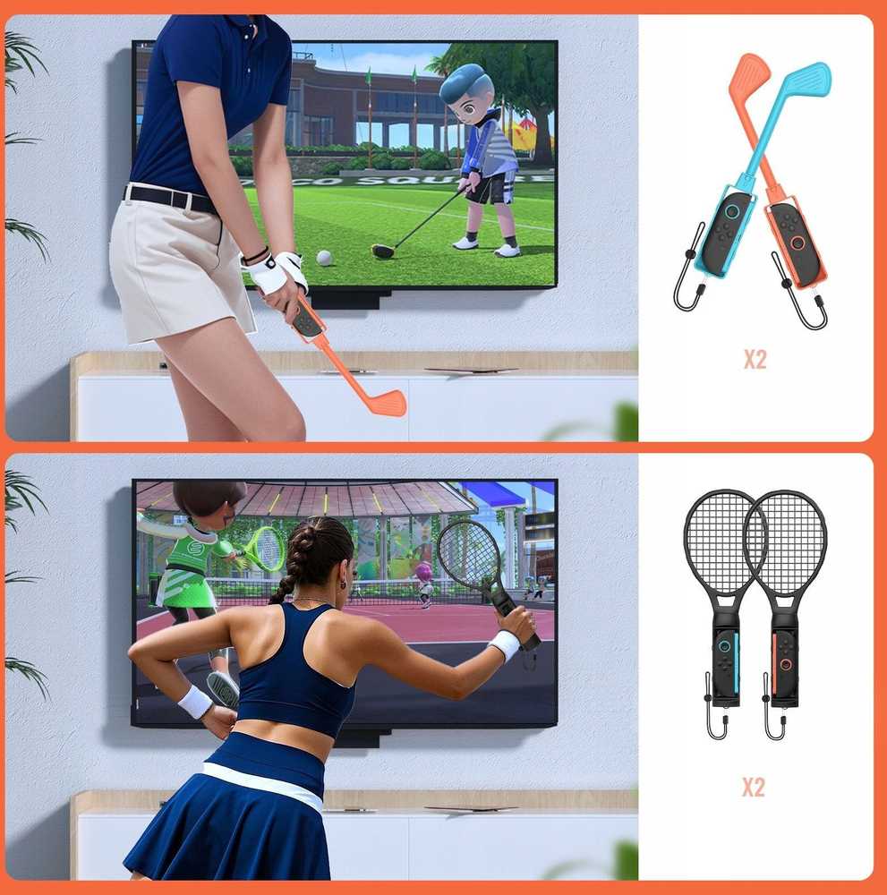 12in1 priedų rankenų rinkinys, sportinis golfas, tenisas, „Zelda“, skirtas „Nintendo Switch 2“ / „NSW 2“ / „JYS-2277“