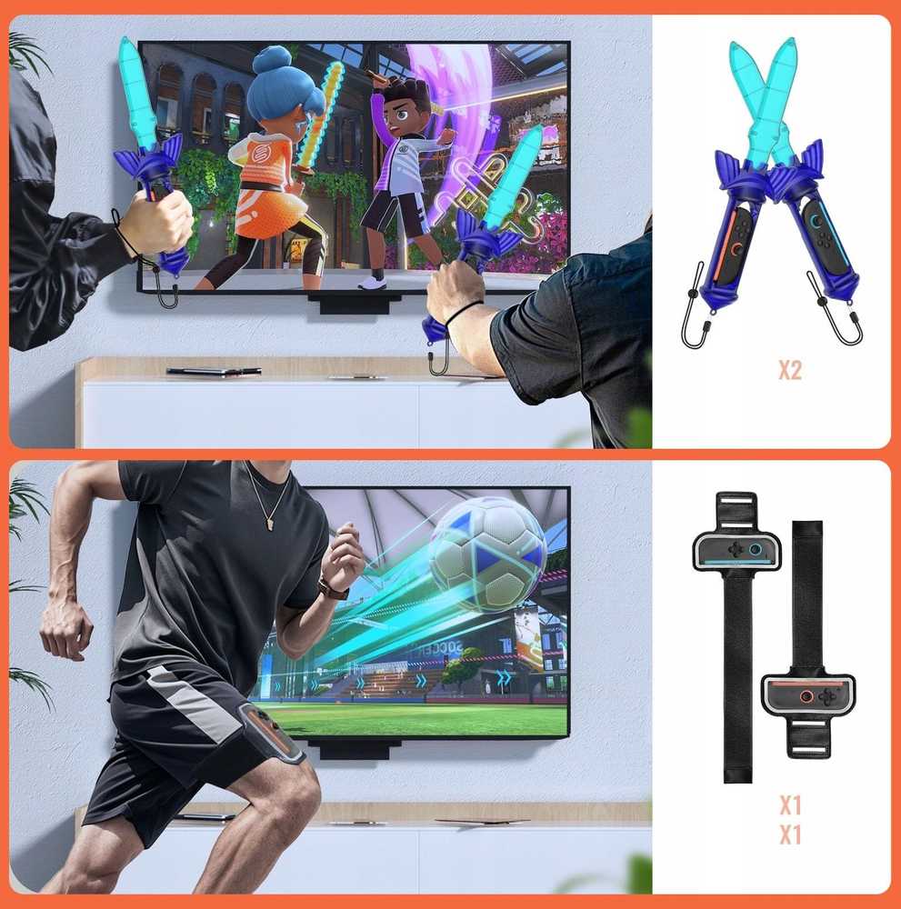 12in1 priedų rankenų rinkinys, sportinis golfas, tenisas, „Zelda“, skirtas „Nintendo Switch 2“ / „NSW 2“ / „JYS-2277“