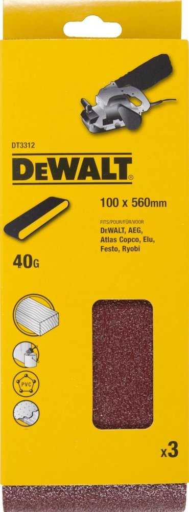 Dewalt taśma szlifierska 560x100mm p40/3 vnt./