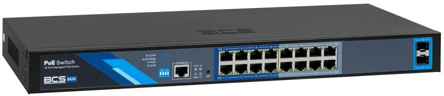 Šakotuvas Bcs Basic BCS-B-SP16G-2SFP-M