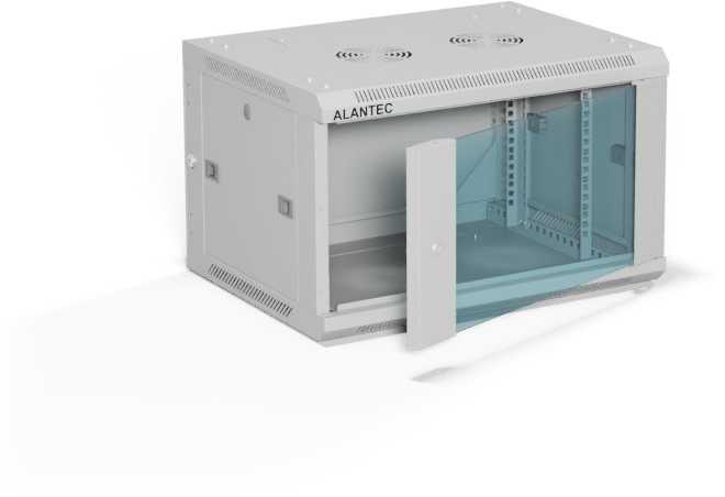 a-lan ALANTEC Racking cabinet 19" 6U 600x450, Pilkas FLAT PACK