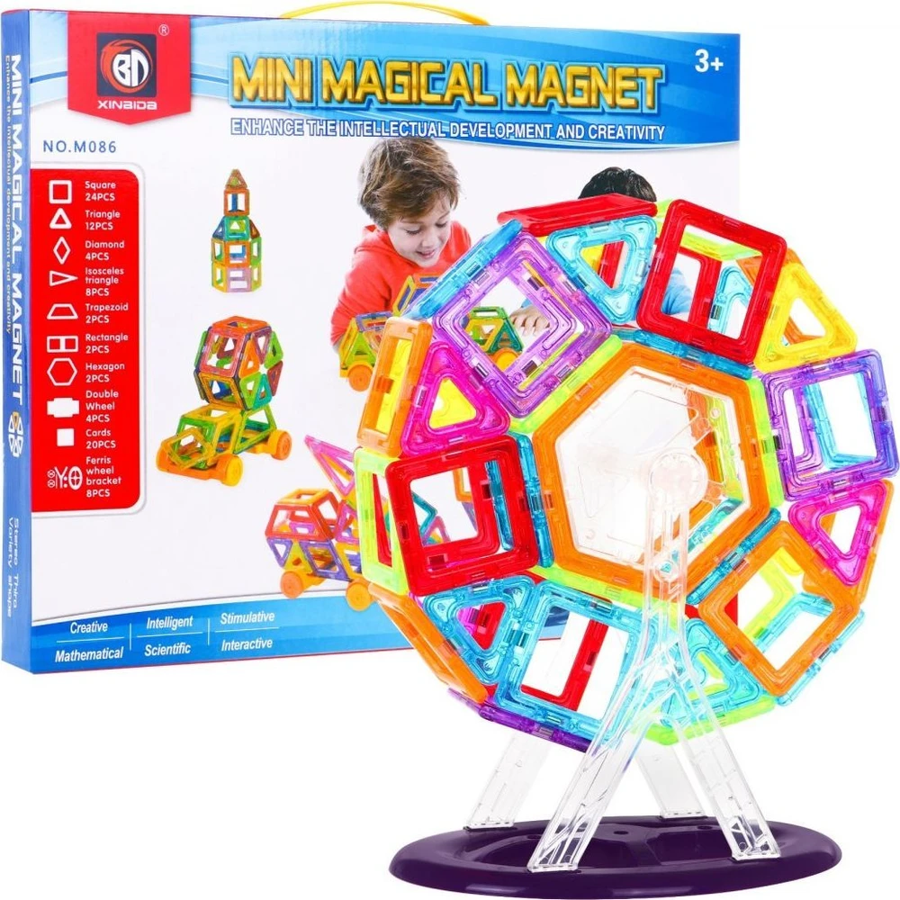 Ramiz Rinkinys Magnetic Blocks 86 dalys