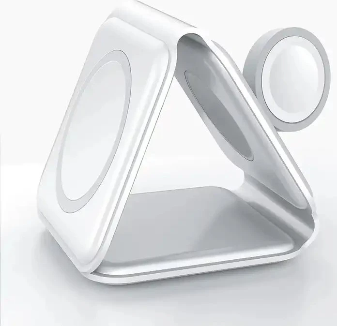 1St Cool 1stCOOL belaidis nešiojamas QI įkroviklis 3in1, MagSafe, USB-C, juodas