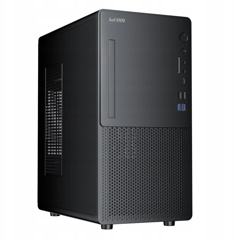 1st Cool 1stCOOL STEP Premium 2 ver. 2 micro tower USB 3.0 USB-C AU korpusas be maitinimo šaltinio Juodas (MC-STEP-P2-AU-USBC-C)