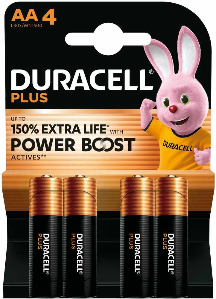 DURACELL Plus Boost MN1500 AA BL4 | Duracell