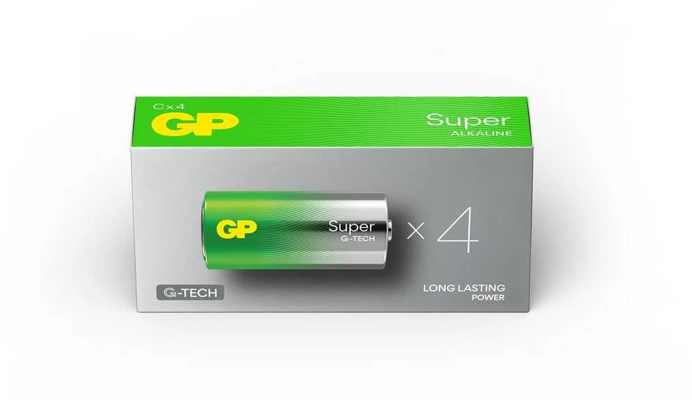 GP Baterija 1x4 GP Super Alkaline 1,5V C Baby baterija