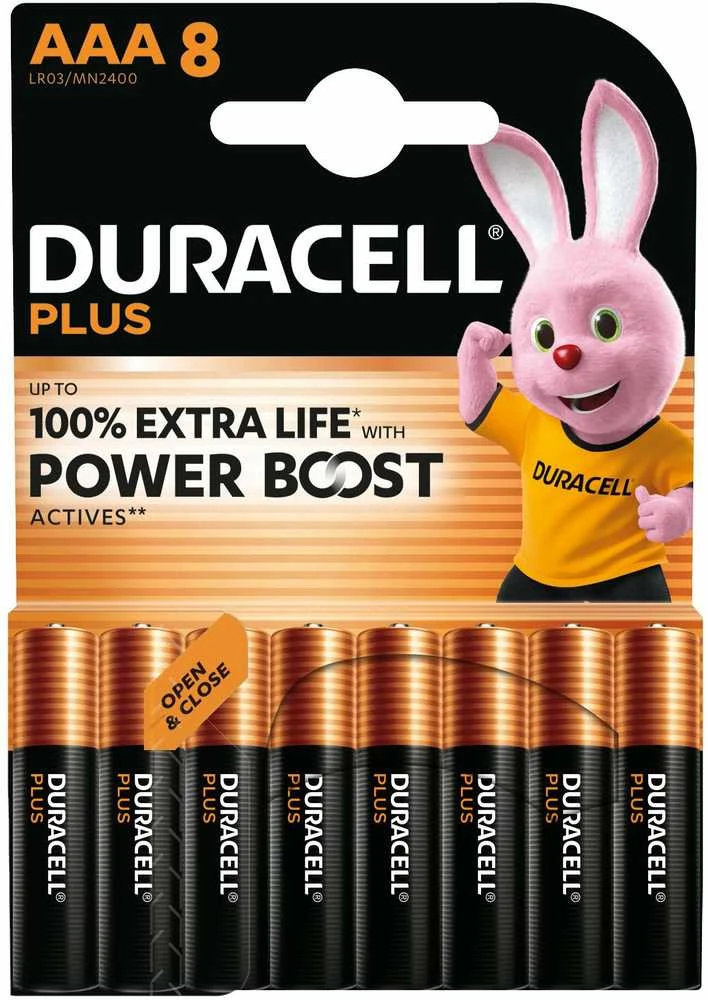 DURACELL Plus Boost MN2400 AAA BL8 | Duracell
