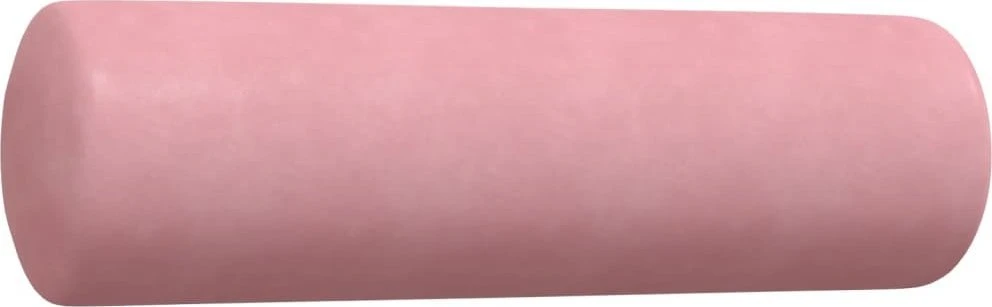 Sofa Sofos komplektas su pagalvėlėmis, 2 dalių, rožinis, aksomas