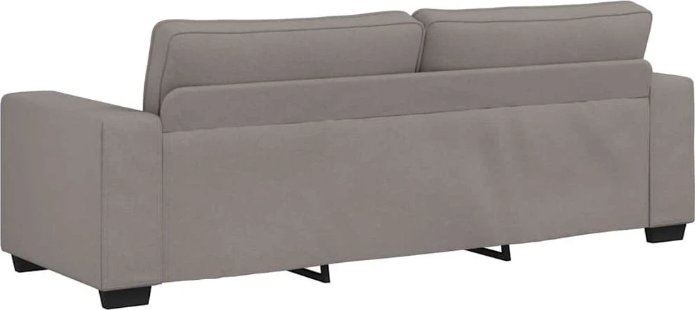 Sofa Dviejų dalių sofos komplektas su pagalvėlėmis, pilkai rudas audinys