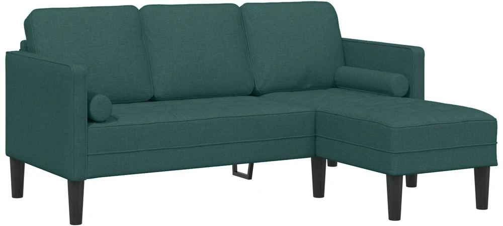 Sofa Sofos komplektas 2 vnt. Tamsiai žalia Poliesteris