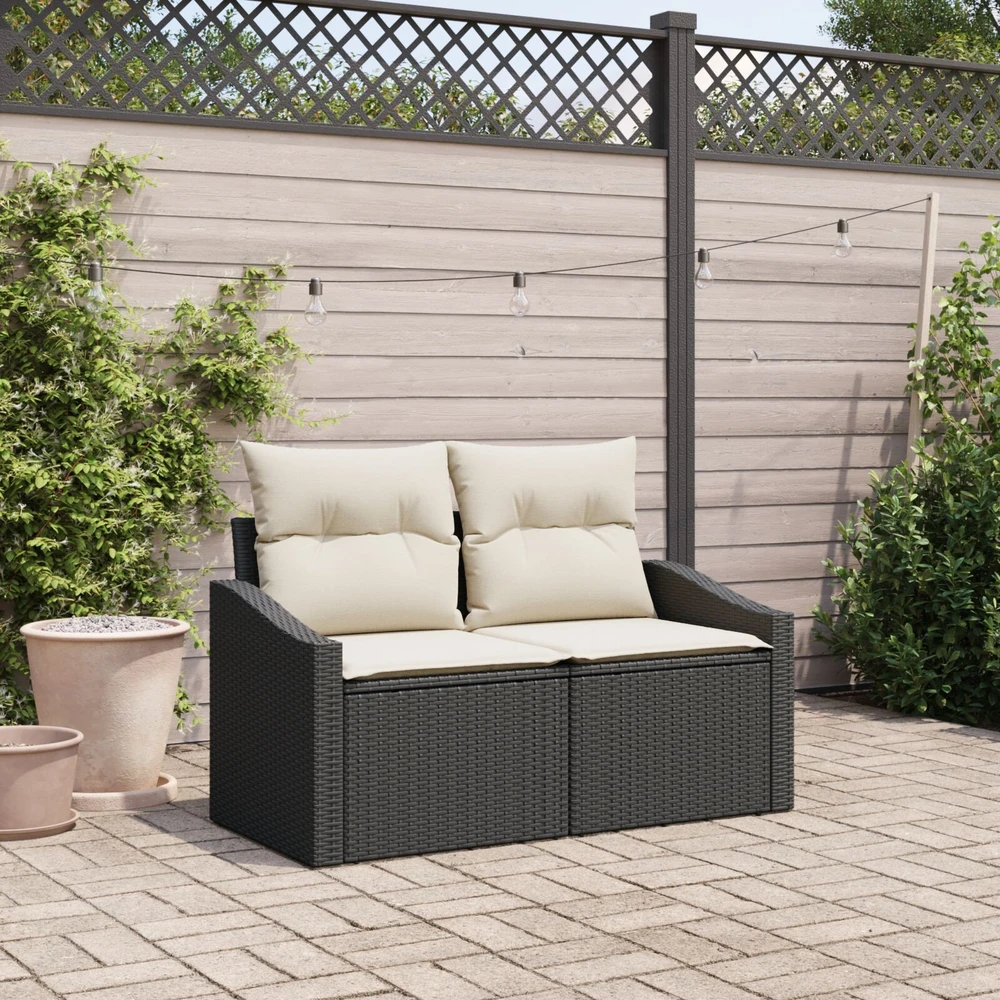 Sodo sofa su pagalve 123 x 62 x 69 cm poliratanas