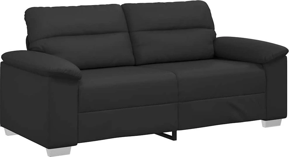Dvivietė sofa, juoda, 180x81x84 cm, dirbtinė oda