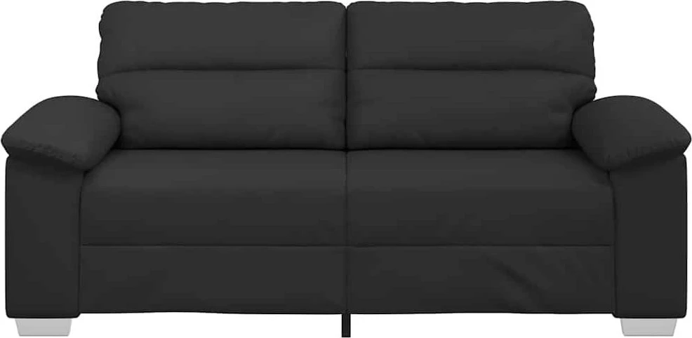 Dvivietė sofa, juoda, 180x81x84 cm, dirbtinė oda