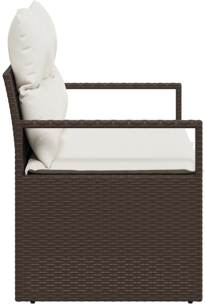 Sodo sofa su pagalve su saugykla 120 x 62 x 69 cm poliratanas