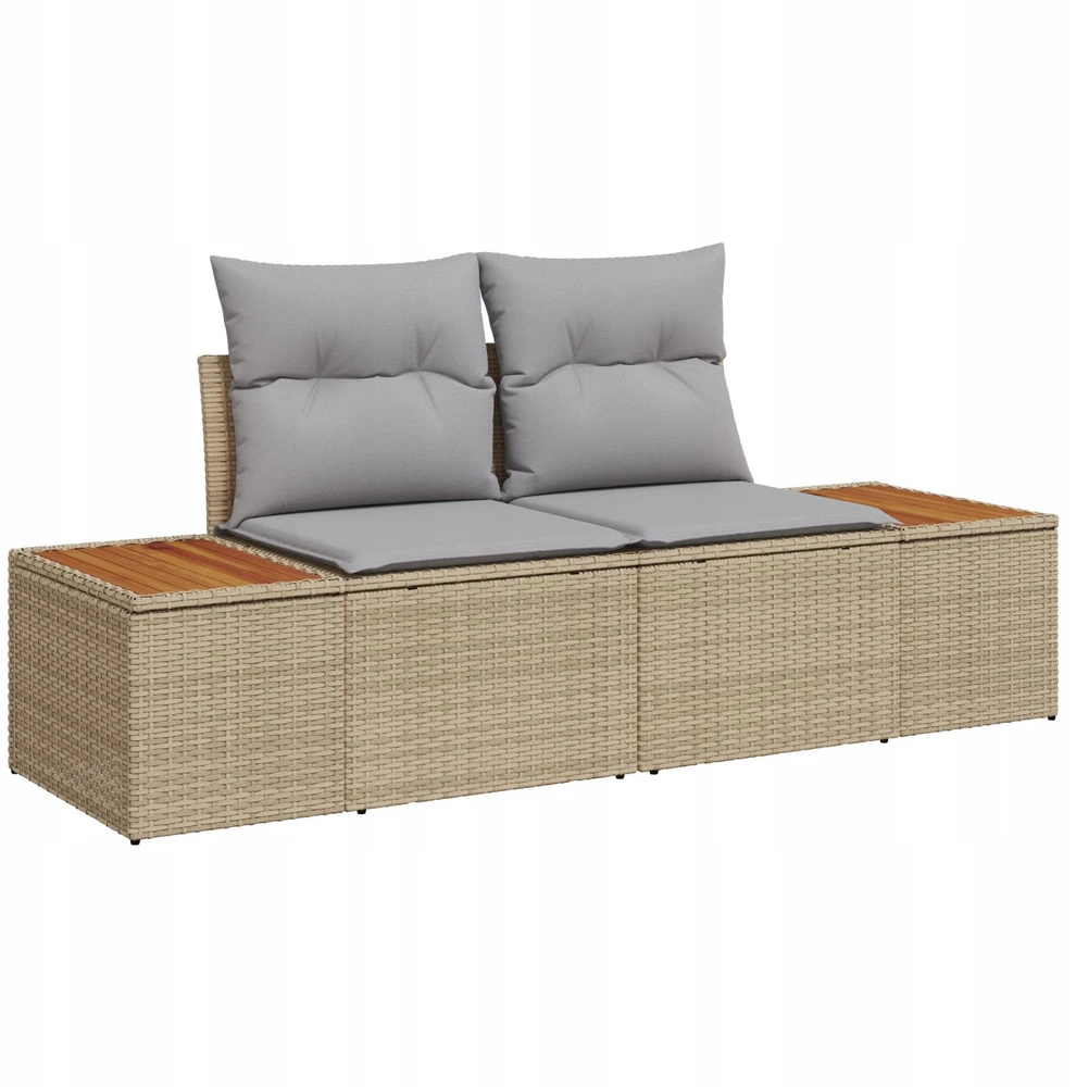 Sodo sofa Smėlio 184 x 62 x 85cm poliratanas