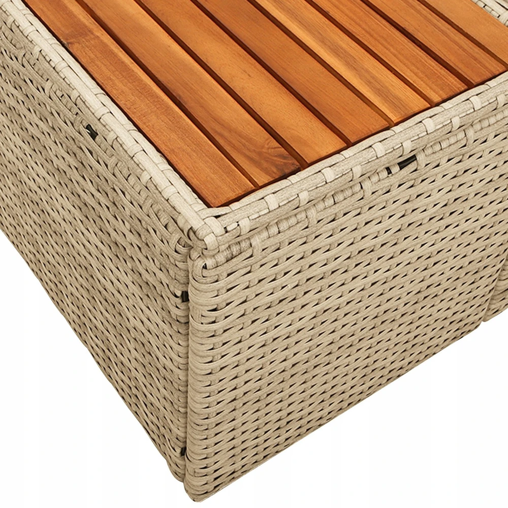 Sodo sofa Smėlio 184 x 62 x 85cm poliratanas