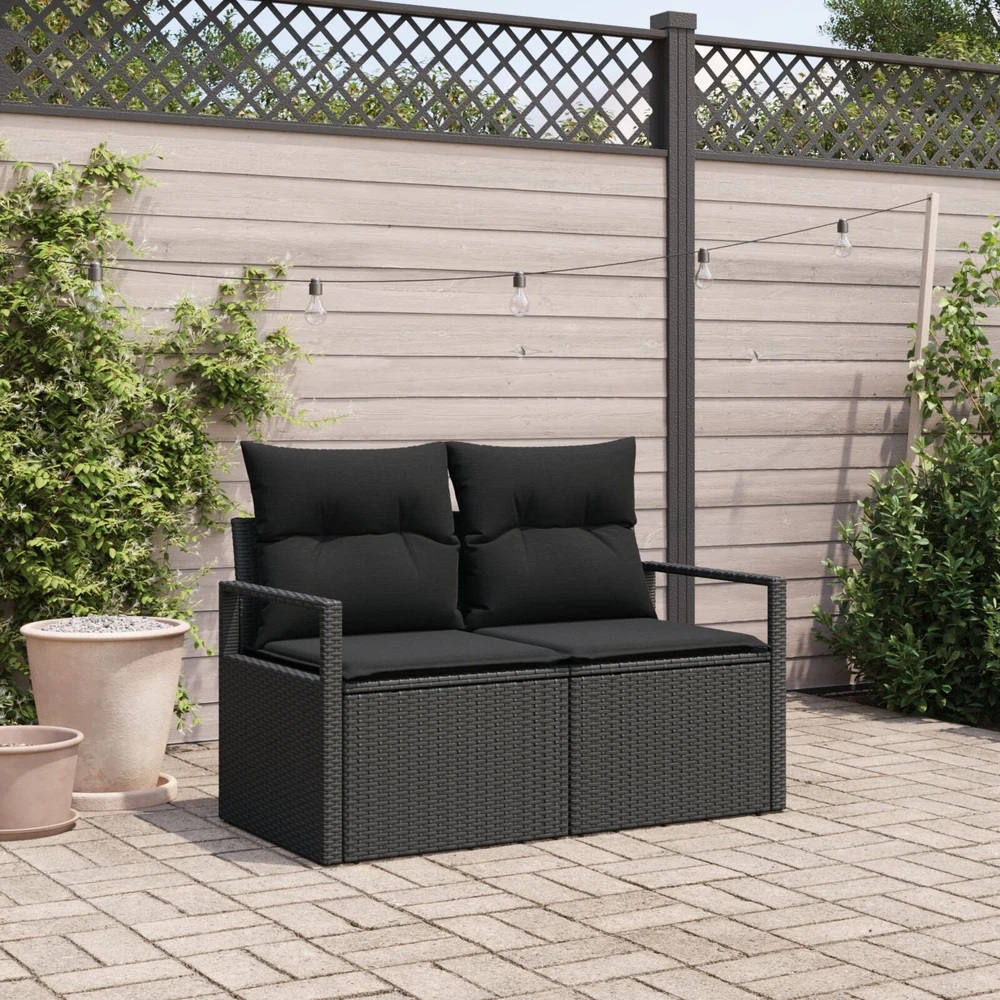 Sodo sofa su pagalve 120 x 62 x 69 cm poliratanas