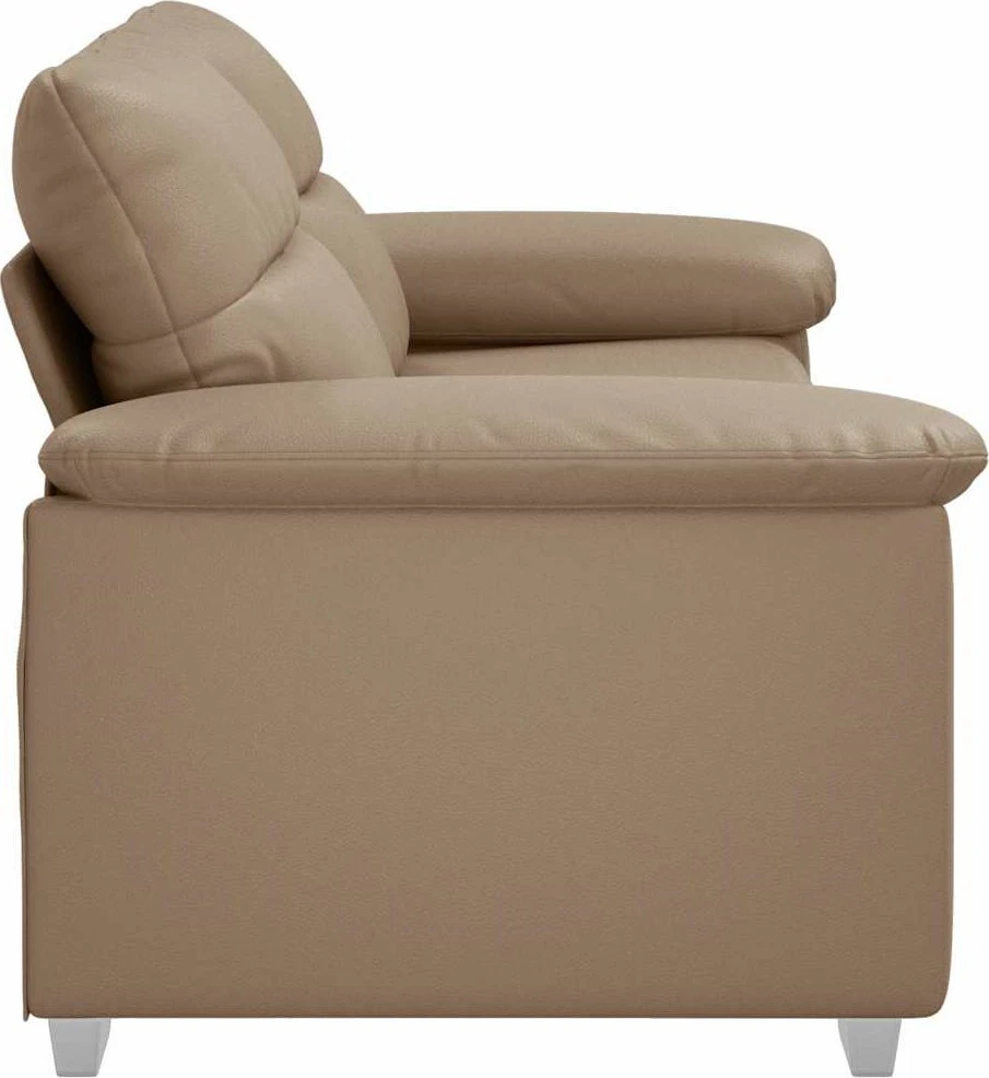 Dvivietė sofa, kapučino spalvos, 180x81x84 cm, dirbtinė oda