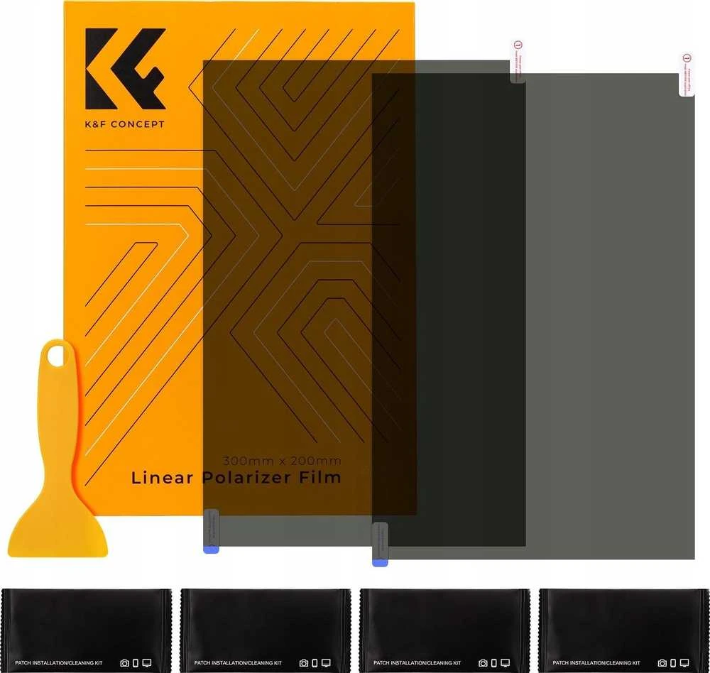 K&F Rinkinys 2x Folia Polaryzacyjna Pl 300x200mm 30x20cm Concept + Priedai / Kf31.076